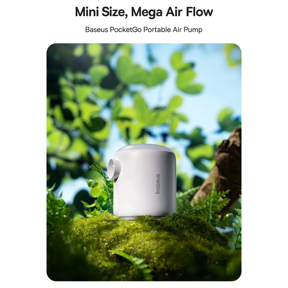 Baseus PocketGo Pumpe für aufblasbare Matratzen, Weiß C11157700221-00