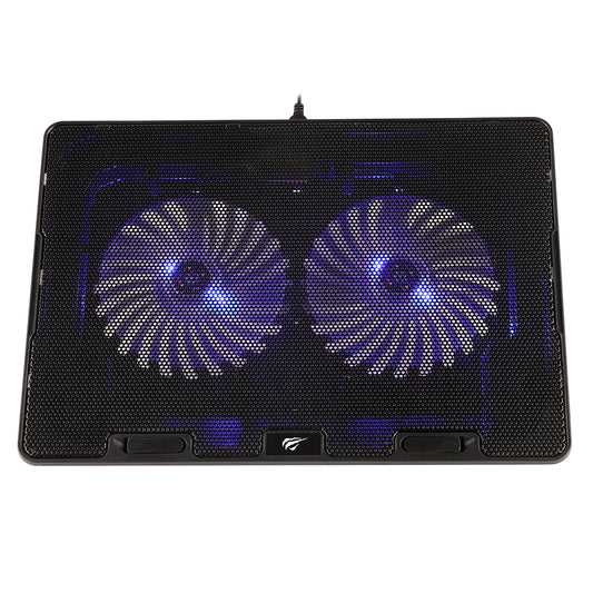 Cooler HAVIT F2083 für Laptop 9 Zoll - 17 Zoll, Schwarz