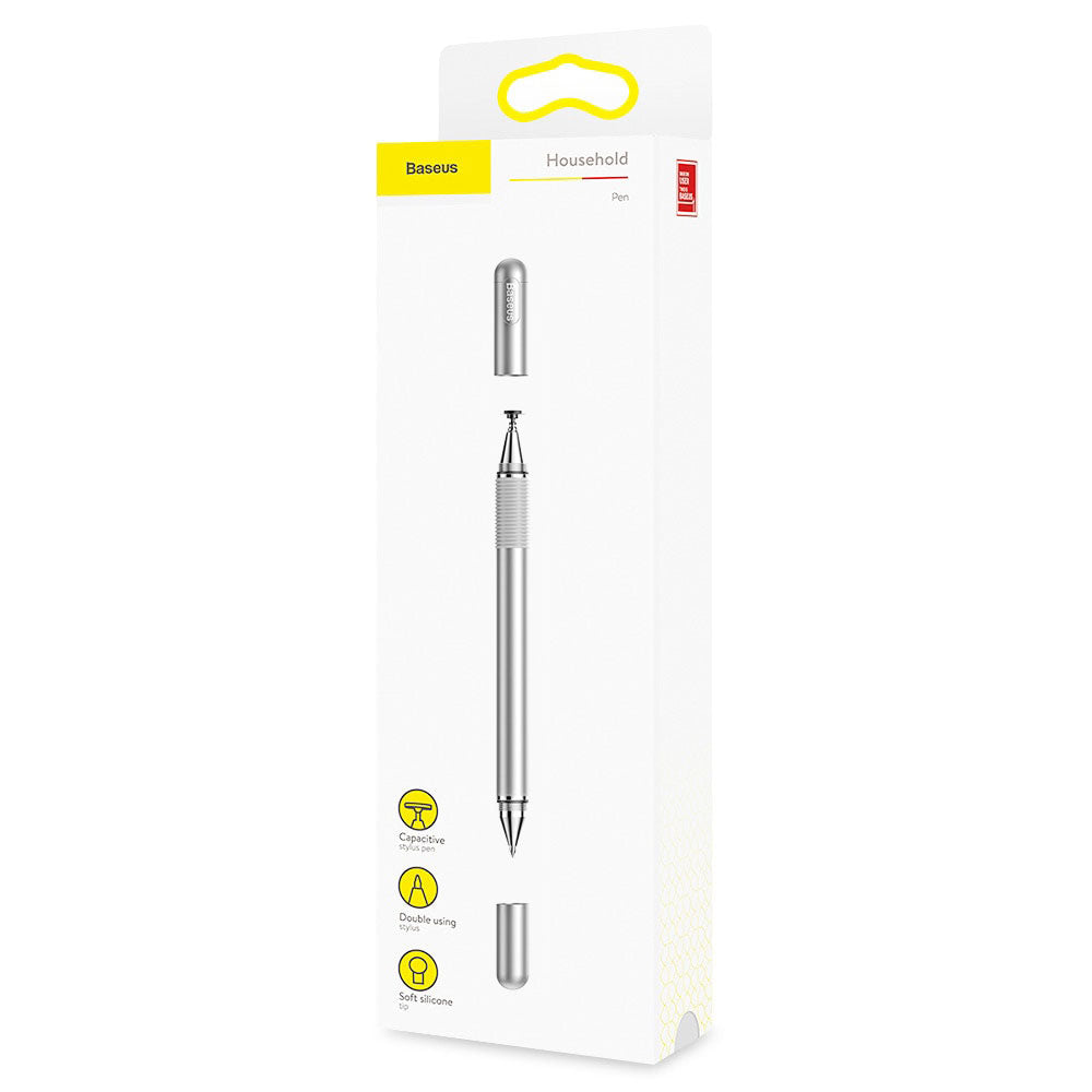 Touch Pen Baseus 2in1, Silver ACPCL-0S