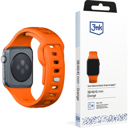 3MK Silikonarmband für Apple Watch 41 mm / 40 mm / 38 mm Serie, Orange