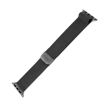 Fixed Mesh Armband für Apple Watch 42mm / 41mm / 40mm / 38mm Serie, Schwarz