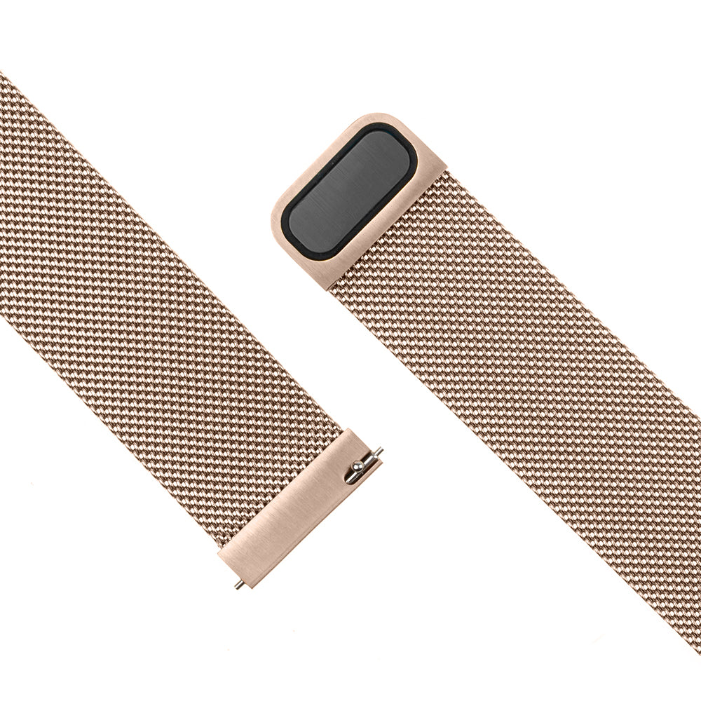 Fixed Mesh Armband für Samsung Galaxy Watch / Huawei Watch Series, 20mm, Roségold