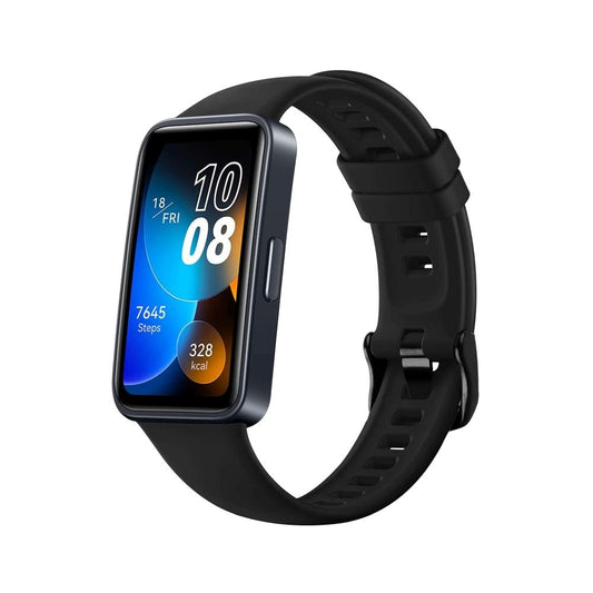 Fixed Silicone Armband für Huawei Band 10 / 9 / 8, Schwarz