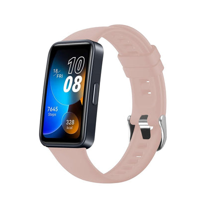 Fixed Silicone Armband für Huawei Band 10 / 9 / 8, Rosa