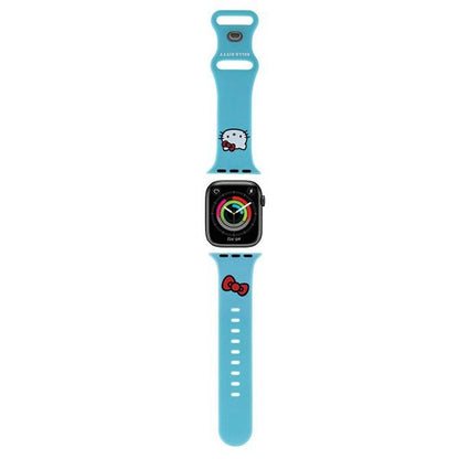 Hello Kitty Silikonarmband Kitty Head für Apple Watch 42mm / 41mm / 40mm / 38mm Serie, Blau
