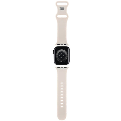 Hello Kitty Silikonarmband Graffiti Tags für Apple Watch 42mm / 41mm / 40mm / 38mm Serie, Beige