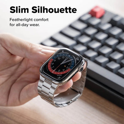 Ringke Metal One Air Armband für Apple Watch 49mm / 46mm / 45mm / 44mm Serie, Silber