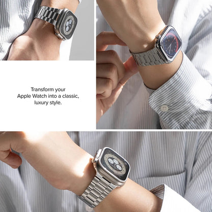 Ringke Metal One Air Armband für Apple Watch 49mm / 46mm / 45mm / 44mm Serie, Silber