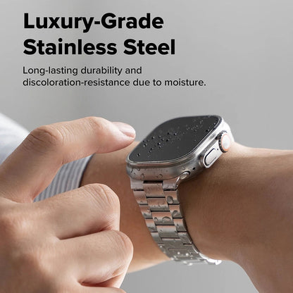 Ringke Metal One Air Armband für Apple Watch 49mm / 46mm / 45mm / 44mm Serie, Silber