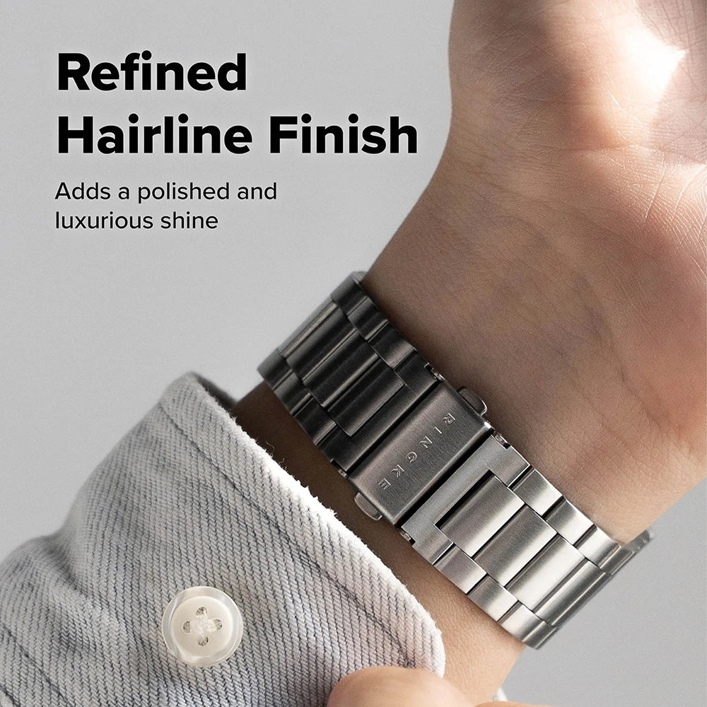 Ringke Metal One Air Armband für Samsung Galaxy Watch8 / Watch8 Classic Series, Silberfarben