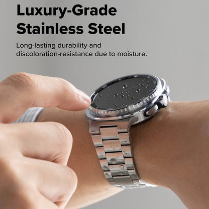 Ringke Metal One Air Armband für Samsung Galaxy Watch8 / Watch8 Classic Series, Silberfarben