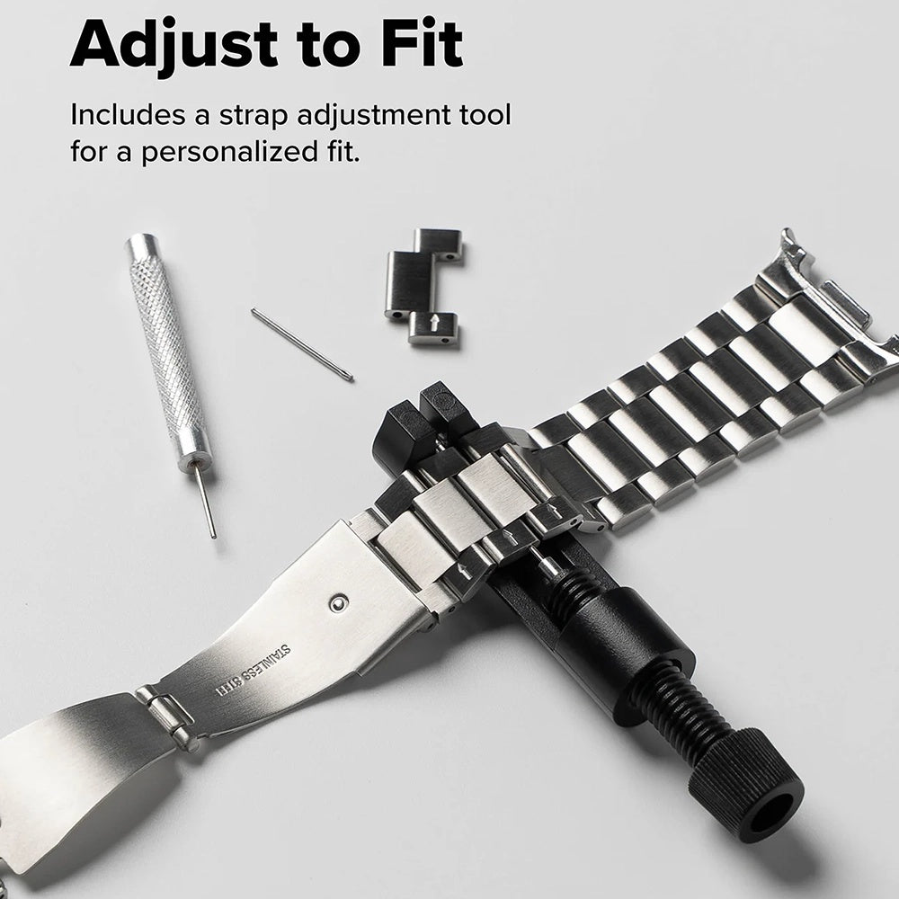 Ringke Metal One Air Armband für Samsung Galaxy Watch8 / Watch8 Classic Series, Silberfarben