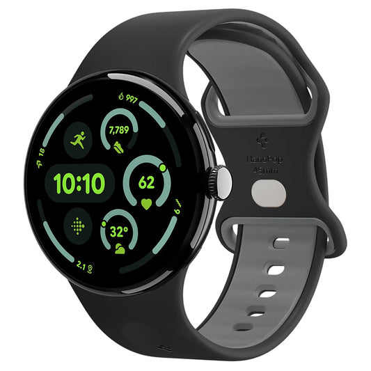 Spigen Nano Pop Armband für Google Pixel Watch 41mm Serie, Schwarz AMP09486