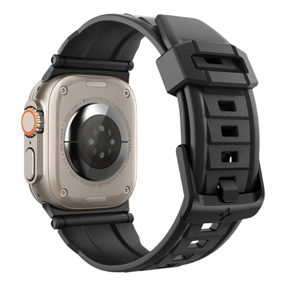 Spigen Rugged Armband für Apple Watch 49 mm / 46 mm / 45 mm / 44 mm Series, Mattschwarz AMP02854