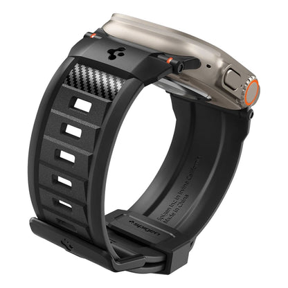 Spigen Rugged Armband für Apple Watch 49 mm / 46 mm / 45 mm / 44 mm Series, Mattschwarz AMP02854