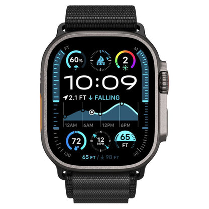 Spigen WBF1 Armband für Apple Watch 49mm / 46mm / 45mm / 44mm Serie, Schwarz