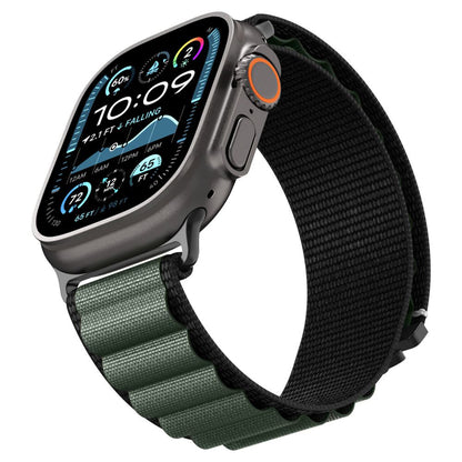 Spigen WBF1 Strap for Apple Watch 49mm / 46mm / 45mm / 44mm Series, Black Green