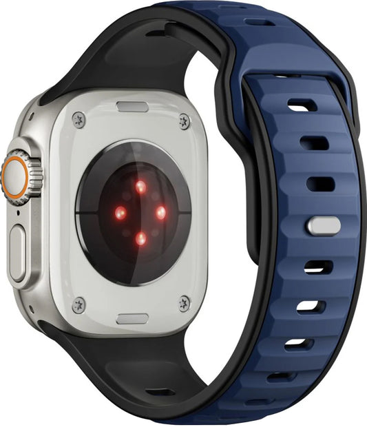 Tech-Protect Iconband Line Armband für Apple Watch 49mm / 46mm / 45mm / 44mm Serie, Marineblau