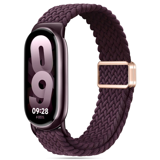 Tech-Protect NylonMag Strap for Xiaomi Smart Band 8/9, Burgundy 