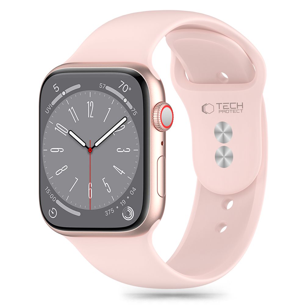 Tech-Protect Silikonarmband für Apple Watch 41 mm / 40 mm / 38 mm Serie, Pink