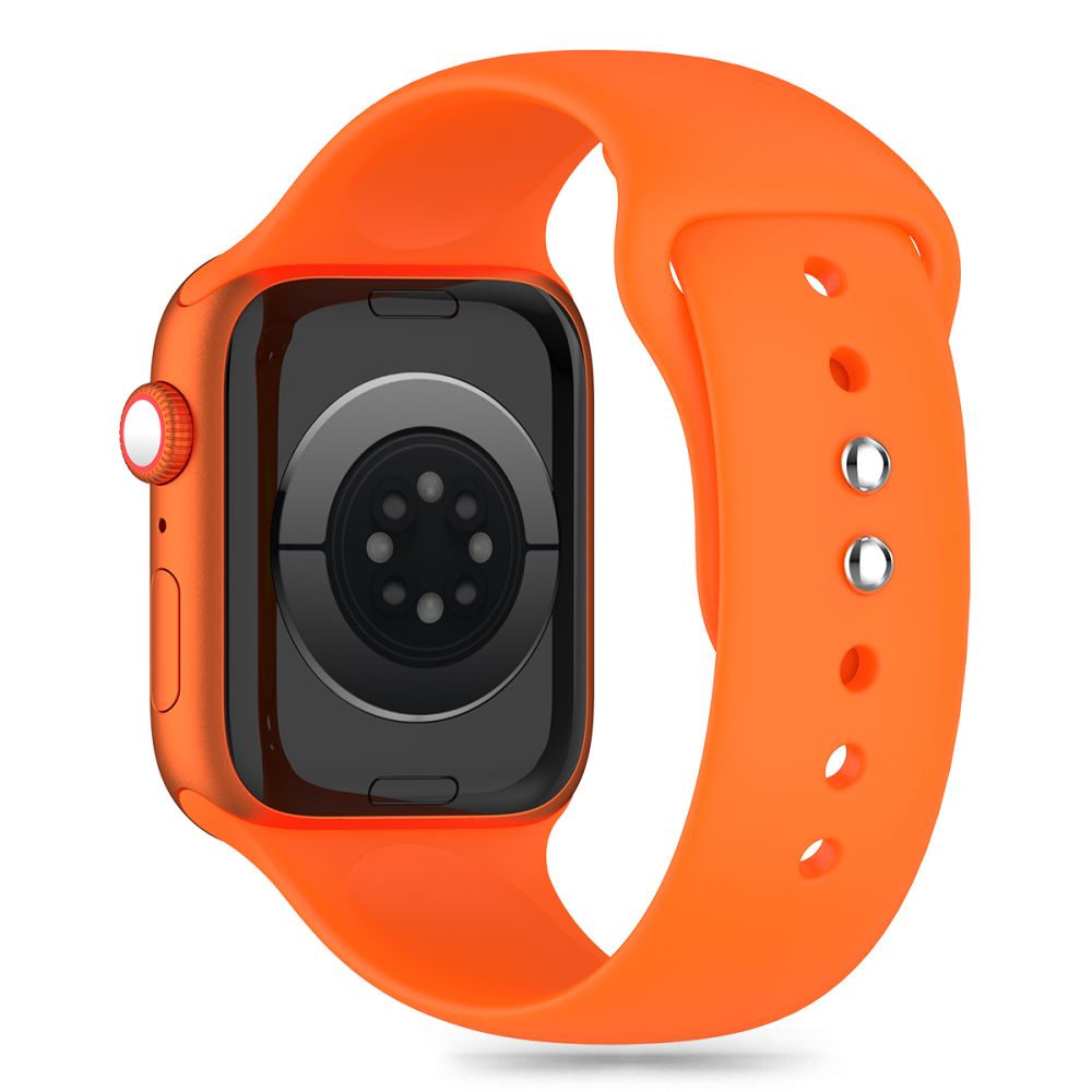 Tech-Protect Silikonarmband für Apple Watch 49 mm / 45 mm / 44 mm / 42 mm Serie, Orange