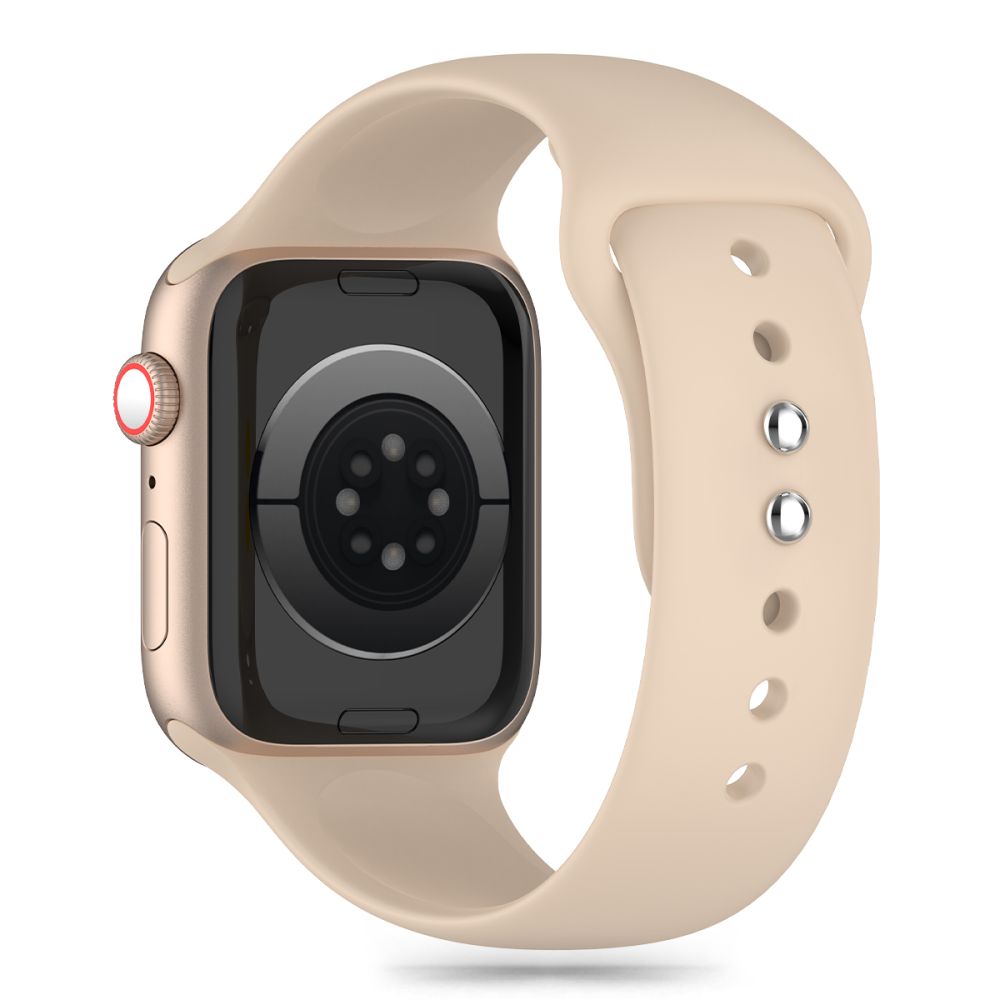 Tech-Protect Silikonarmband für Apple Watch 41 mm / 40 mm / 38 mm Serie, Beige