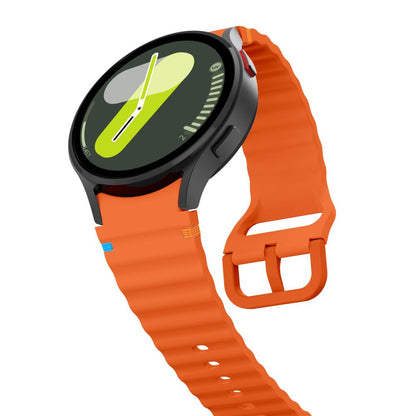 Tech-Protect Silikon-Sportarmband für Samsung Galaxy Watch7 / Watch FE / Watch6 / Watch5 / Watch4-Serie, Orange