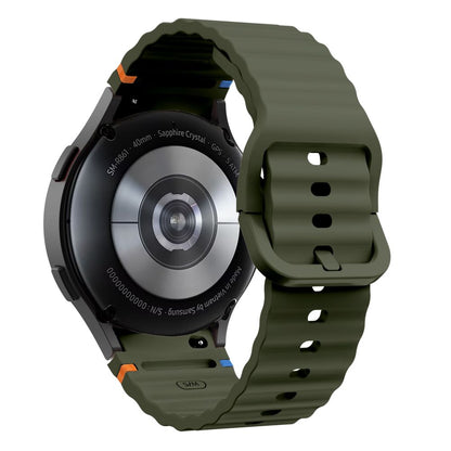 Tech-Protect Silikon-Sportarmband für Samsung Galaxy Watch7 / Watch FE / Watch6 / Watch5 / Watch4-Serie, Khaki