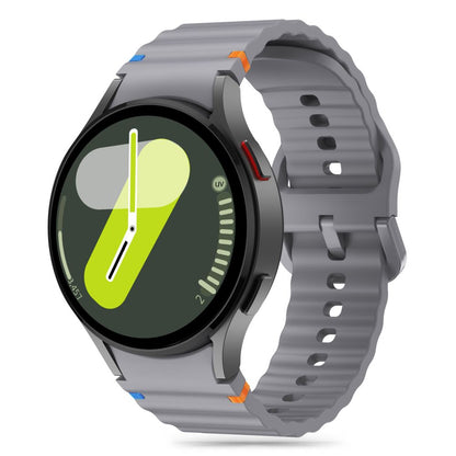 Tech-Protect Silikon-Sportarmband für Samsung Galaxy Watch7 / Watch FE / Watch6 / Watch5 / Watch4-Serie, Grau