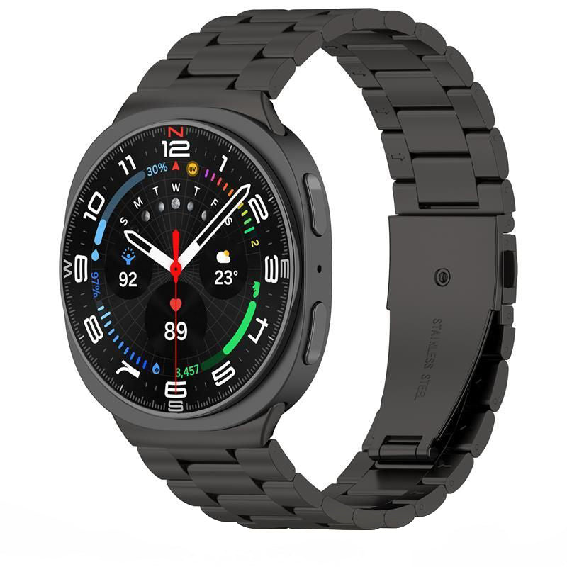 Tech-Protect Stainless Armband für Samsung Galaxy Watch8 / Watch8 Classic Series, Schwarz