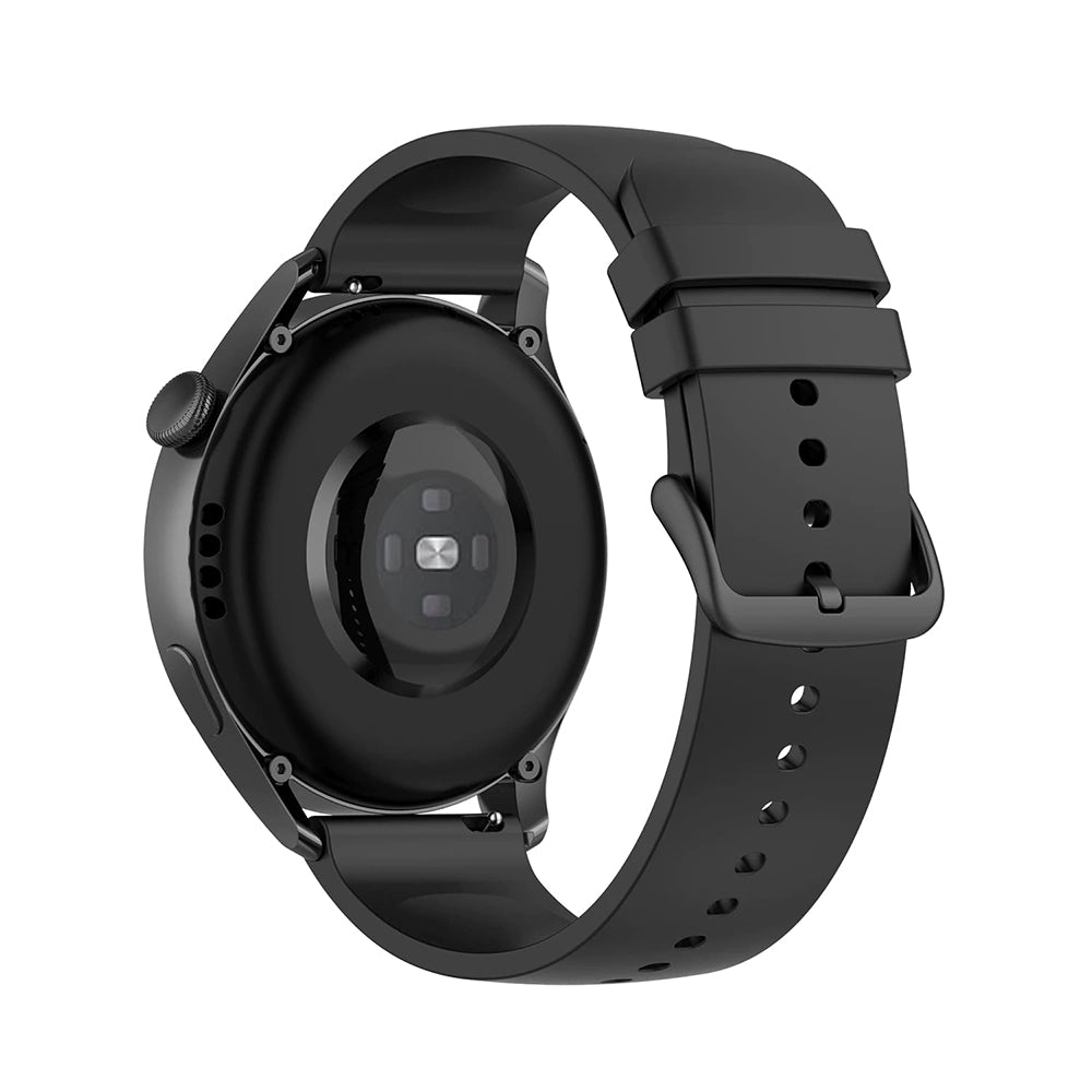 Techsuit W001 Armband für Samsung Galaxy Watch / Huawei Watch Series, Schwarz