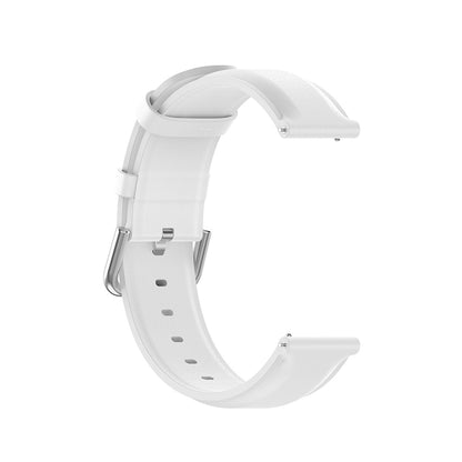 Techsuit W007PU Armband für Samsung Galaxy Watch / Huawei Watch Series, 20mm, Weiß