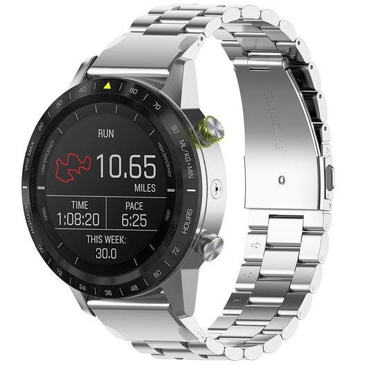 Techsuit W010 Armband für Garmin Watch Fenix Serie, 26mm, Silbern