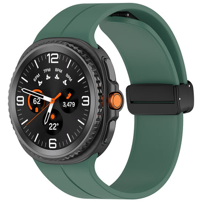 Techsuit W011 Armband für Samsung Galaxy Watch 8 Classic / Watch8 44mm / Watch 8 40mm, Dunkelgrün