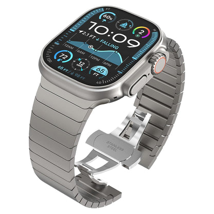 Techsuit W012 Armband für Apple Watch 42mm / 41mm / 40mm / 38mm Serie, Silberfarben