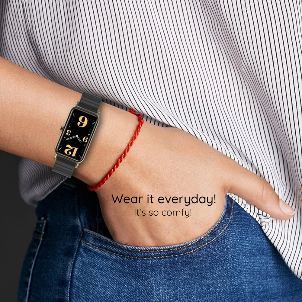 Techsuit W012 Armband für Apple Watch 42mm / 41mm / 40mm / 38mm Serie, Silberfarben