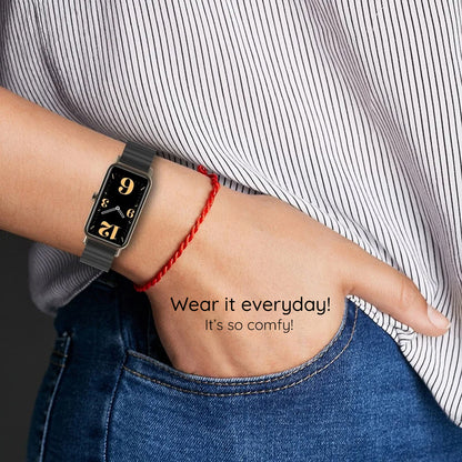 Techsuit W012 Armband für Apple Watch 42mm / 41mm / 40mm / 38mm Serie, Silberfarben