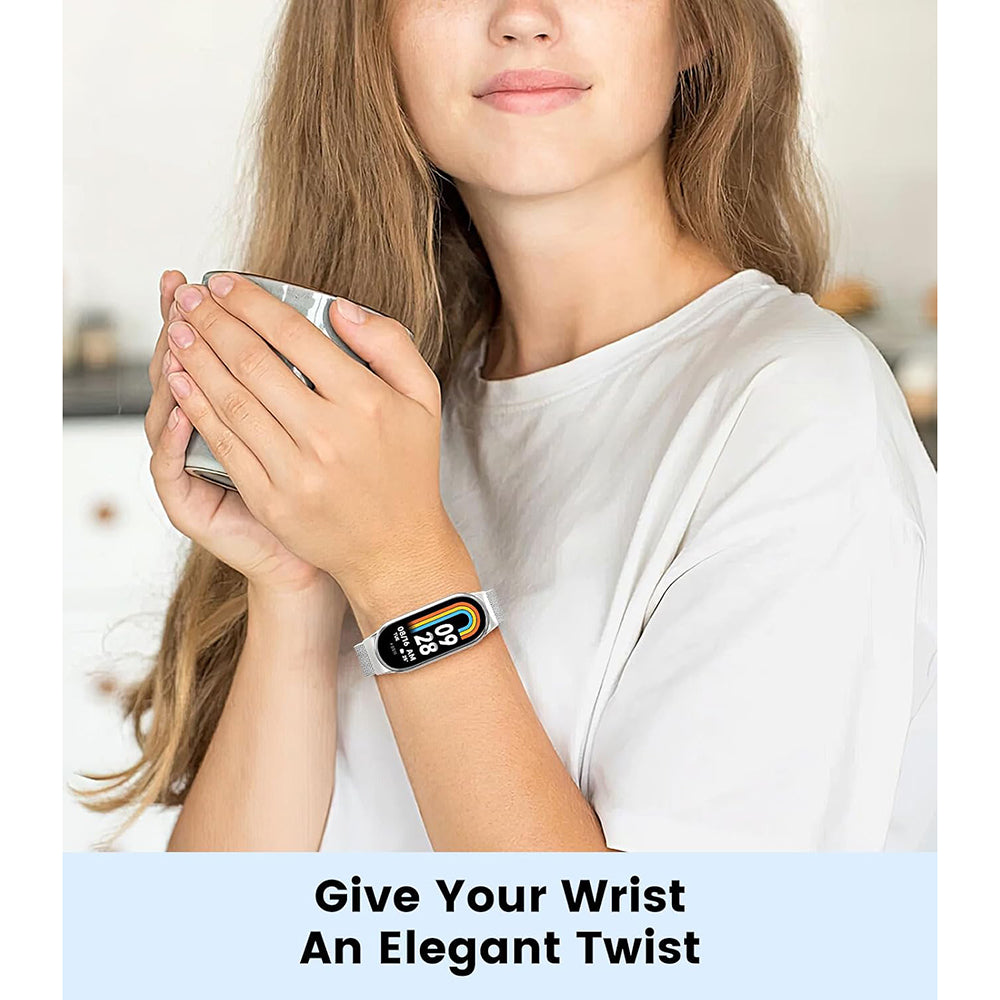 Techsuit W022 Armband für Xiaomi Smart Band 9 / 8, 15mm, Goldfarben