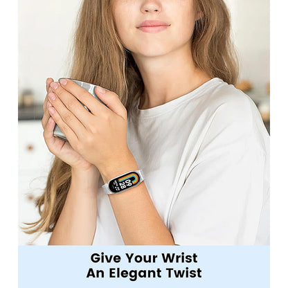 Techsuit W022 Armband für Xiaomi Smart Band 9 / 8, 15mm, Goldfarben