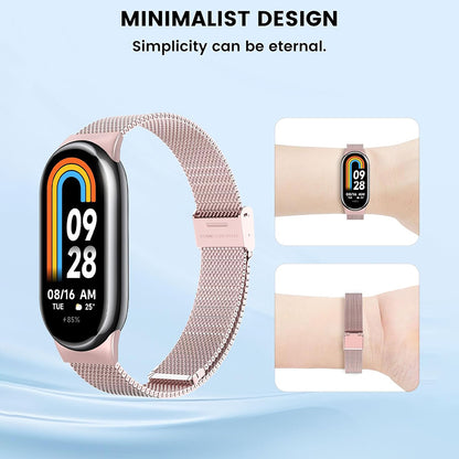 Techsuit W022 Armband für Xiaomi Smart Band 9 / 8, 15mm, Roségold
