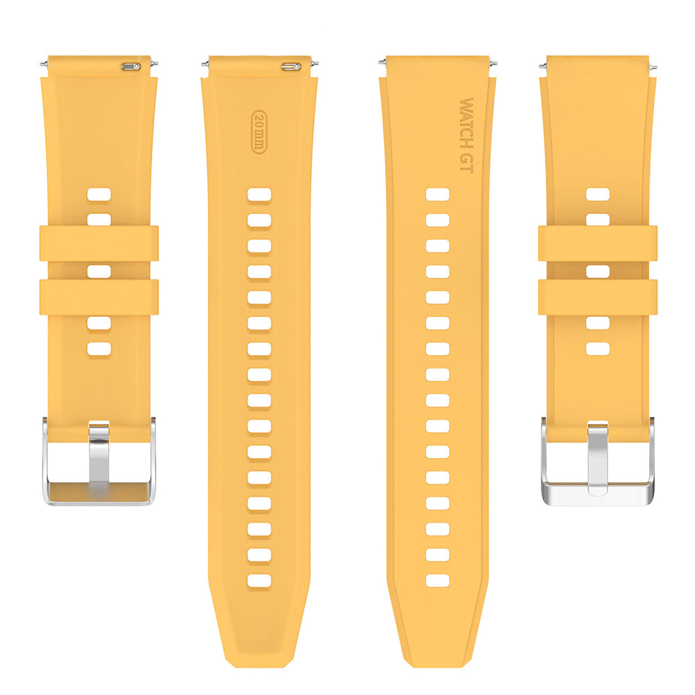 Techsuit W026 Armband für Samsung Galaxy Watch / Huawei Watch Series, 20mm, Gelb
