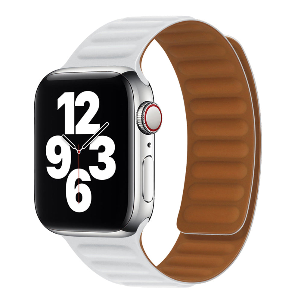 Techsuit W035 Armband für Apple Watch 42mm / 41mm / 40mm / 38mm Serie, Weiß