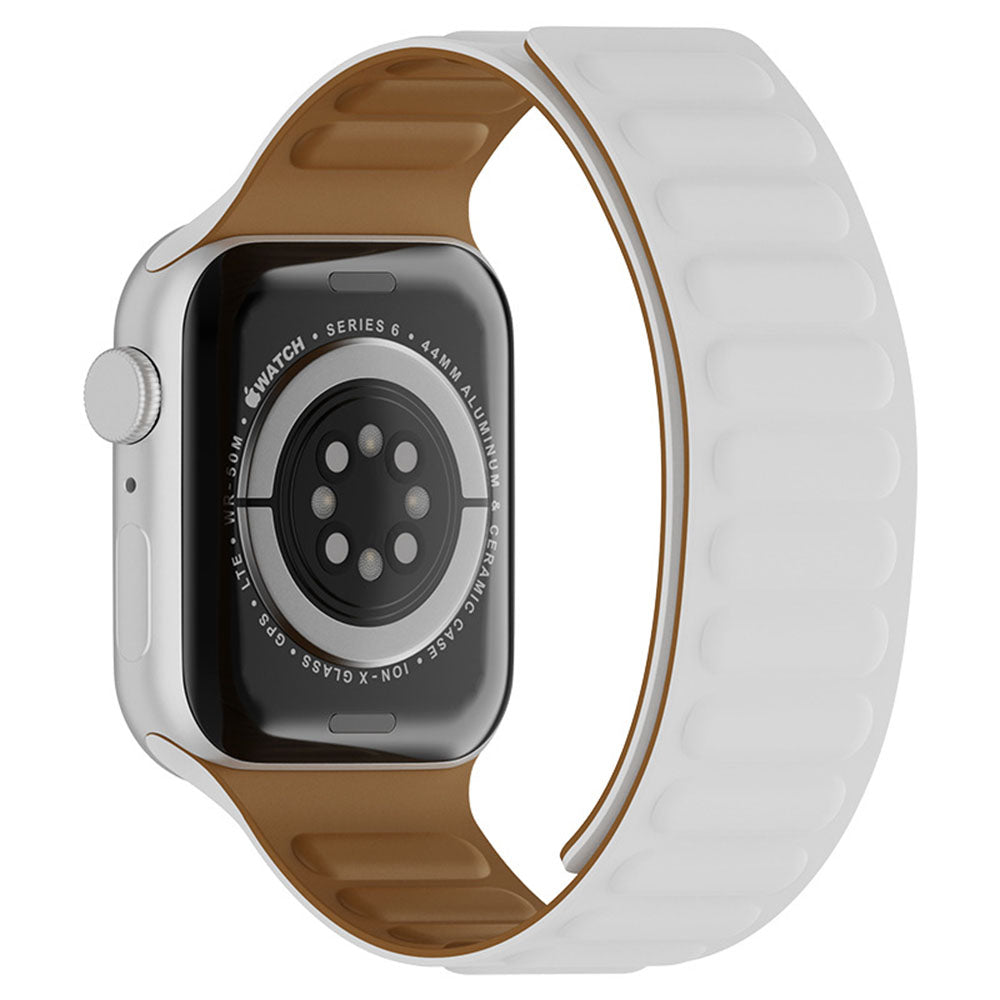 Techsuit W035 Armband für Apple Watch 49mm / 46mm / 45mm / 44mm / 42mm Serie, Weiß