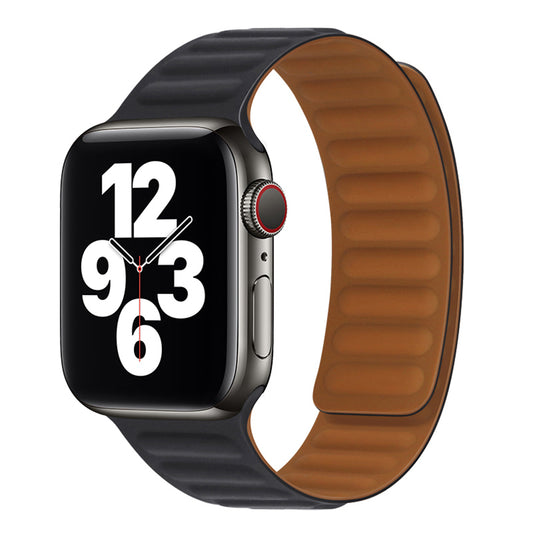 Techsuit W035 Armband für Apple Watch 49mm / 46mm / 45mm / 44mm / 42mm Serie, Schwarz