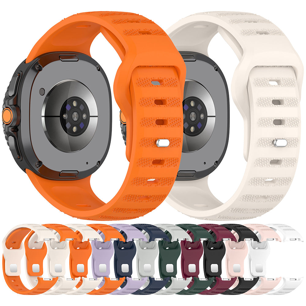 Techsuit W050 Armband für Samsung Galaxy Watch 8 Classic / Watch8 44mm / Watch 8 40mm, Kirschrot