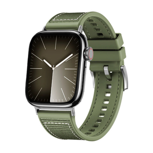 Techsuit W051 Armband für Apple Watch 42mm / 41mm / 40mm / 38mm Serie, Grün