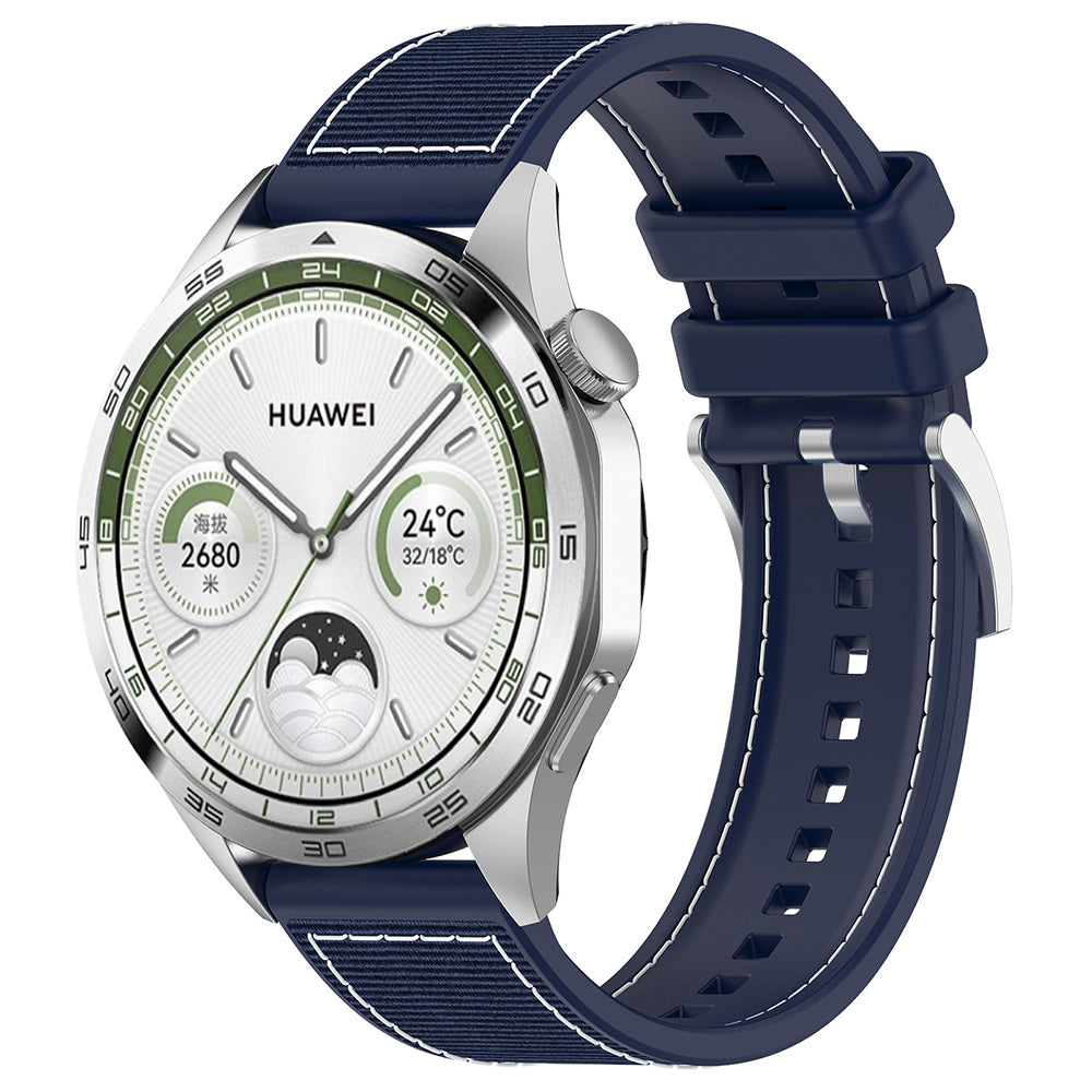 Techsuit W051 Armband für Huawei Watch / Xiaomi Watch Series, 22mm, Dunkelblau