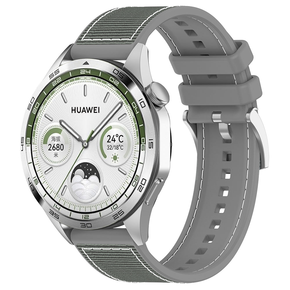 Techsuit W051 Armband für Huawei Watch / Xiaomi Watch Series, 22mm, Grau