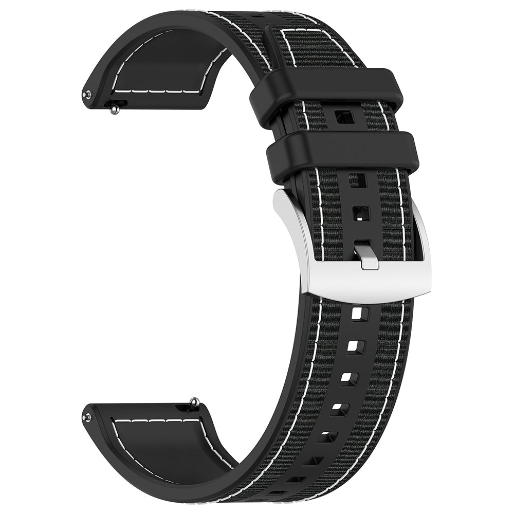 Techsuit W051 Armband für Huawei Watch / Xiaomi Watch Series, 22mm, Schwarz