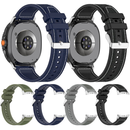 Techsuit W051 Armband für Samsung Galaxy Watch 8 Classic / Watch8 44mm / Watch 8 40mm, Dunkelblau